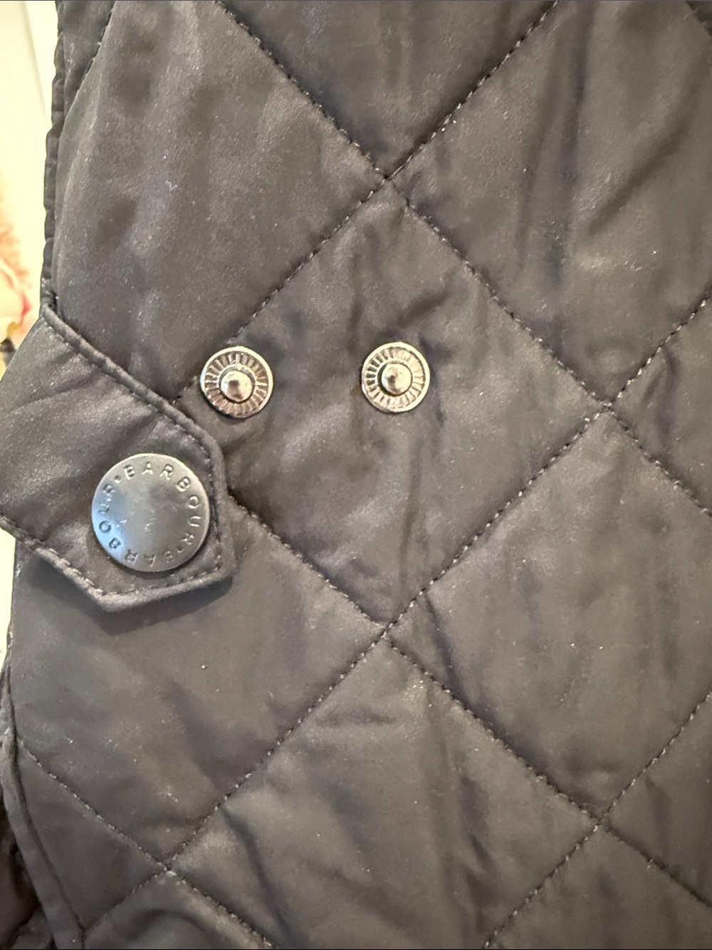 Barbour Quilted Black Inner Lining Vest - Picture 6 of 6